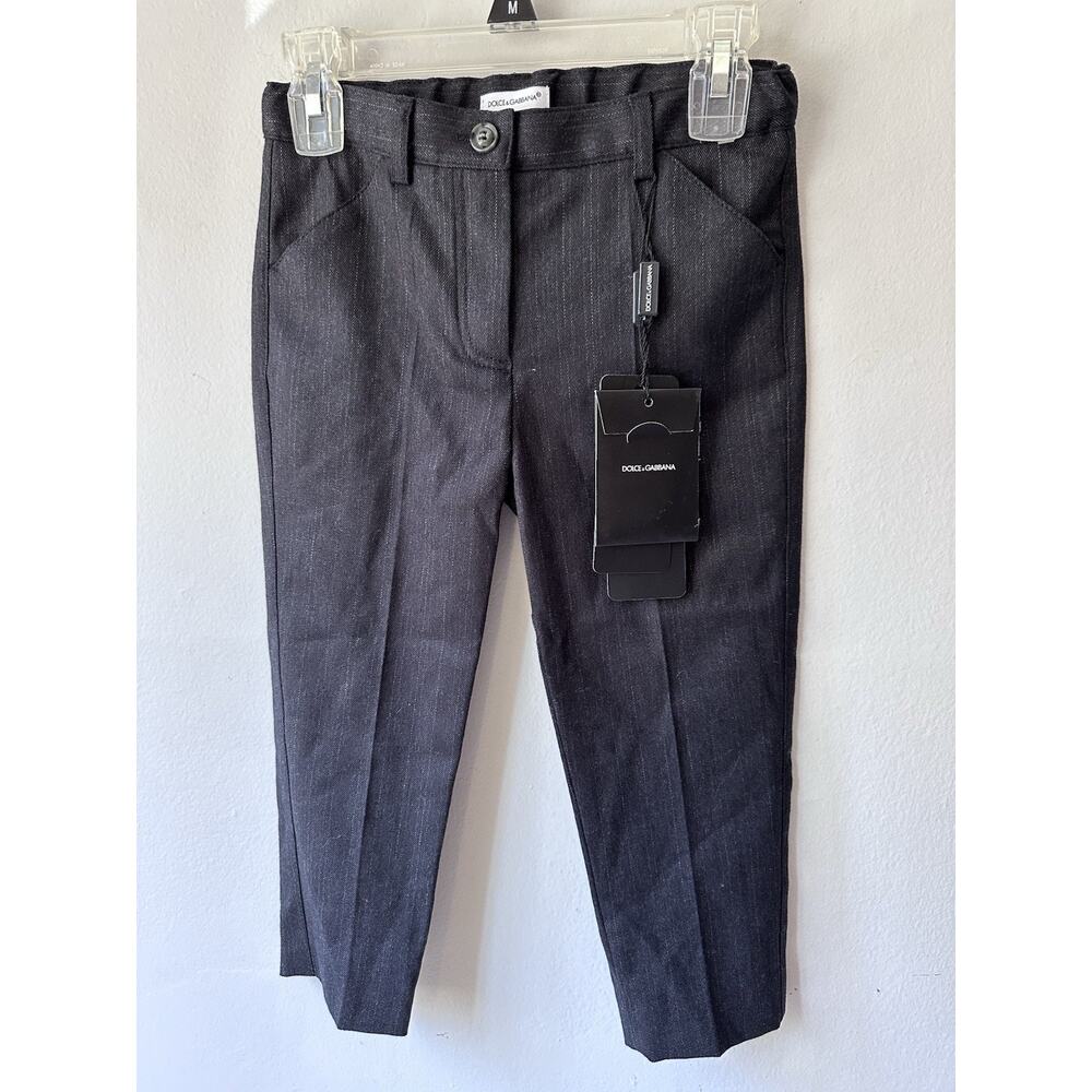 Dolce&Gabbana boy’s wool blend dress grey pants size 4 RTL $240